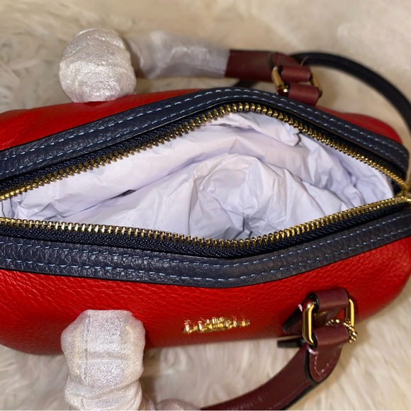 Coach ❤️💙❤️ leather mini rowan satchel crossbody bag purse New - Picture 7 of 12